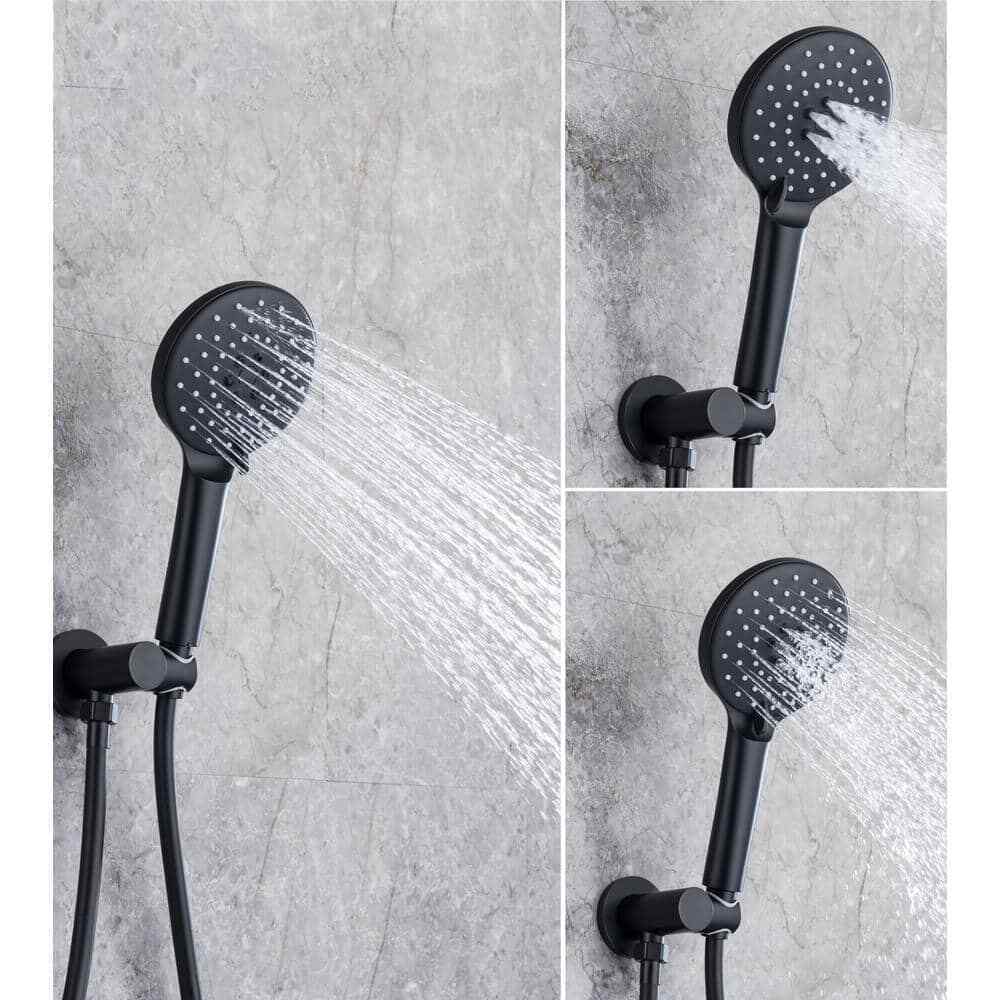 Single-Handle 1-Spray Round High Pressure Shower Faucet with 10 in. Shower Head