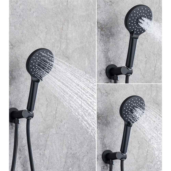 Single-Handle 1-Spray Round High Pressure Shower Faucet with 10 in. Shower Head