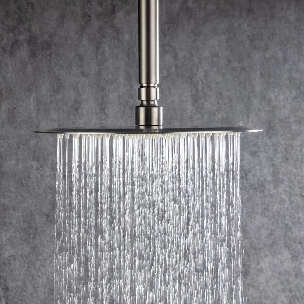 Ceiling Single-Handle 3-Spray Round High Pressure Shower Faucet with 10 in. Shower Head