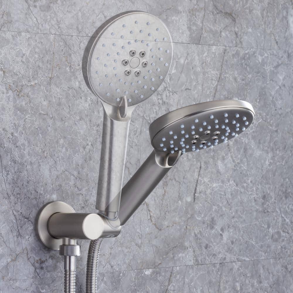 Single-Handle 1-Spray Round High Pressure Shower Faucet with 10 in. Shower Head