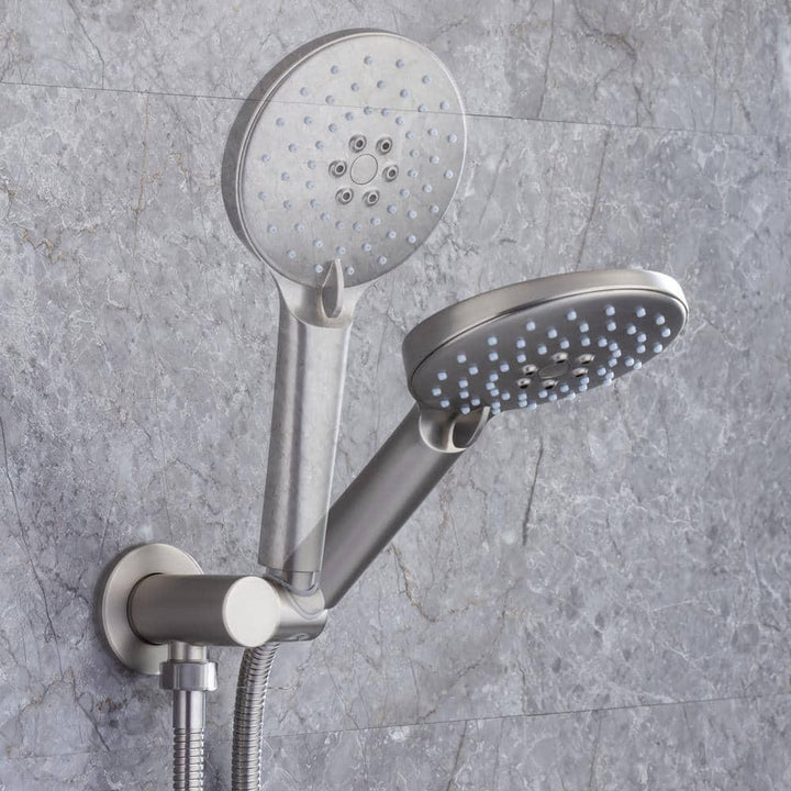 Single-Handle 1-Spray Round High Pressure Shower Faucet with 10 in. Shower Head